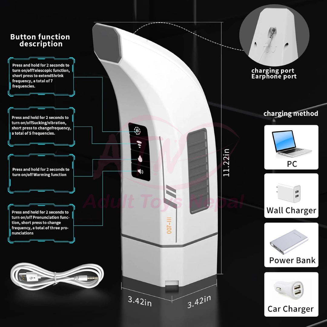 3 in 1 Thrusting Sucking Vibrating Automatic Masturbator photo 2