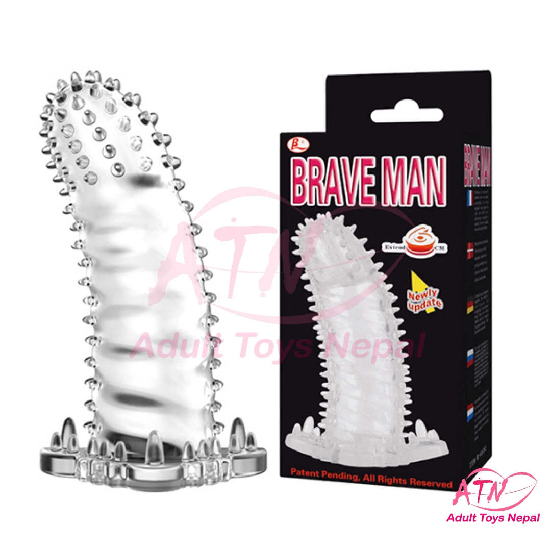 Brave Man Vibrating Sleeve Condom | Dotted & Dragon
