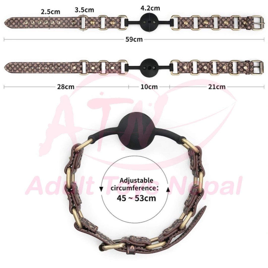 Breathable Ball Gag for BDSM and Bondage Play photo 3