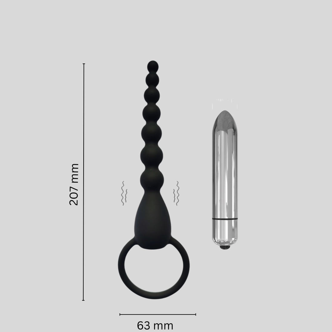 Pull Bead Anal Plug | Vibrating Anal Plug | Female Sex Toys photo 2