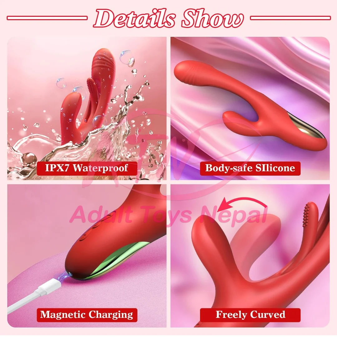 Rabbit G-spot Clitoris Vibrator | Finger-like Tapping Stimulator photo 4