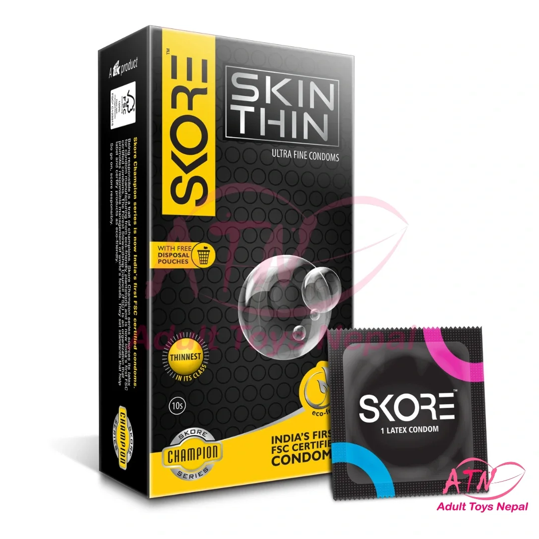 Skore Skin Thin Ultra Fine Condoms 1 pack (10 pieces )