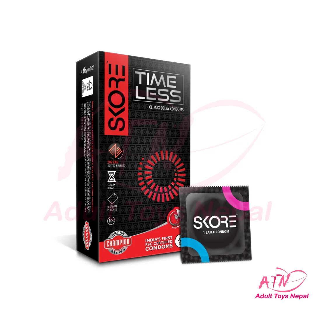 SKORE TIMELESS Climax Delay Condoms 1 Pack (10 Pieces)