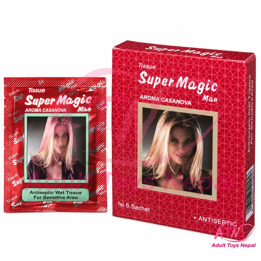 Super Magic Delay Tissue Paper | Delay Wet Wipes - 6 Pieces