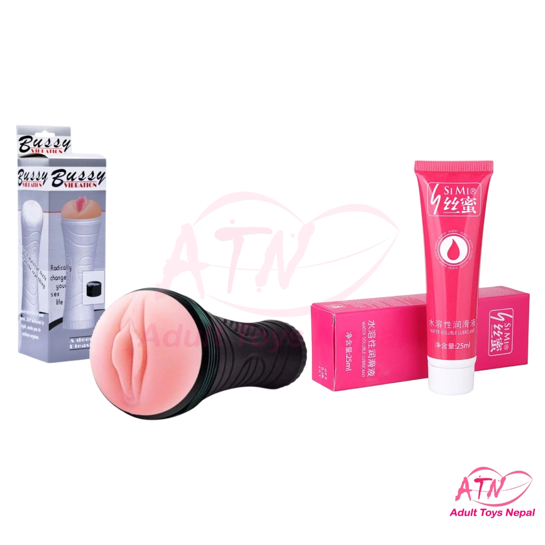 Bussy Masturbator Cup and Lubes Combo Offer