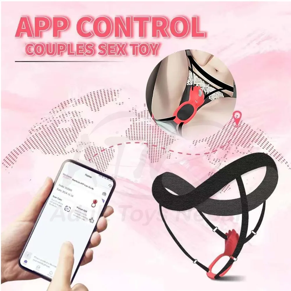 couples-vibrator-app-control-wearable-strap