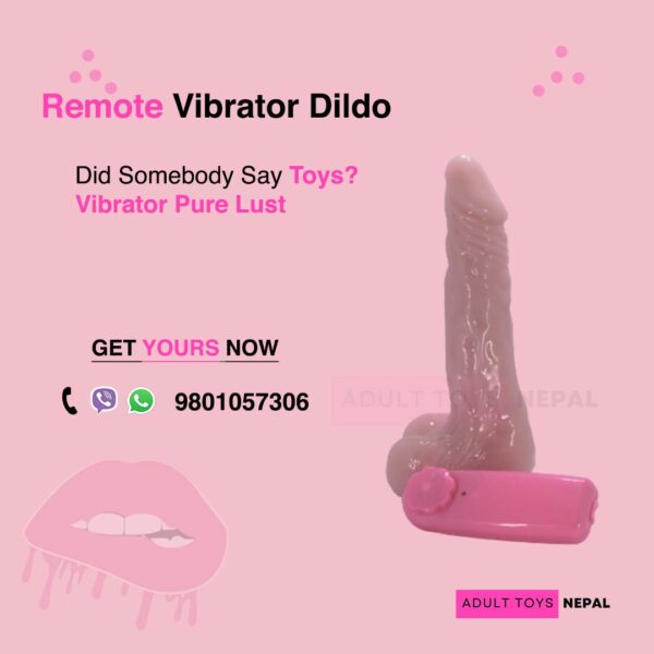 Remote Vibrator Dildo for Girls | Skin Color