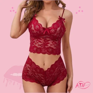 Sexy Erotic Bra Panty Lingerie Set for Women