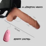 7.5 inch Realistic Strap on Remote Controlled Dildo