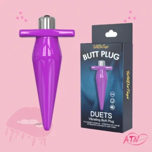 Duets vibrating butt plug