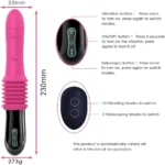 Sex Machine Telescopic Dildo Vibrator Automatic Thrusting G-Spot Massager