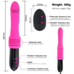 Sex Machine Telescopic Dildo Vibrator Automatic Thrusting G-Spot Massager