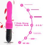 Sex Machine Telescopic Dildo Vibrator Automatic Thrusting G-Spot Massager