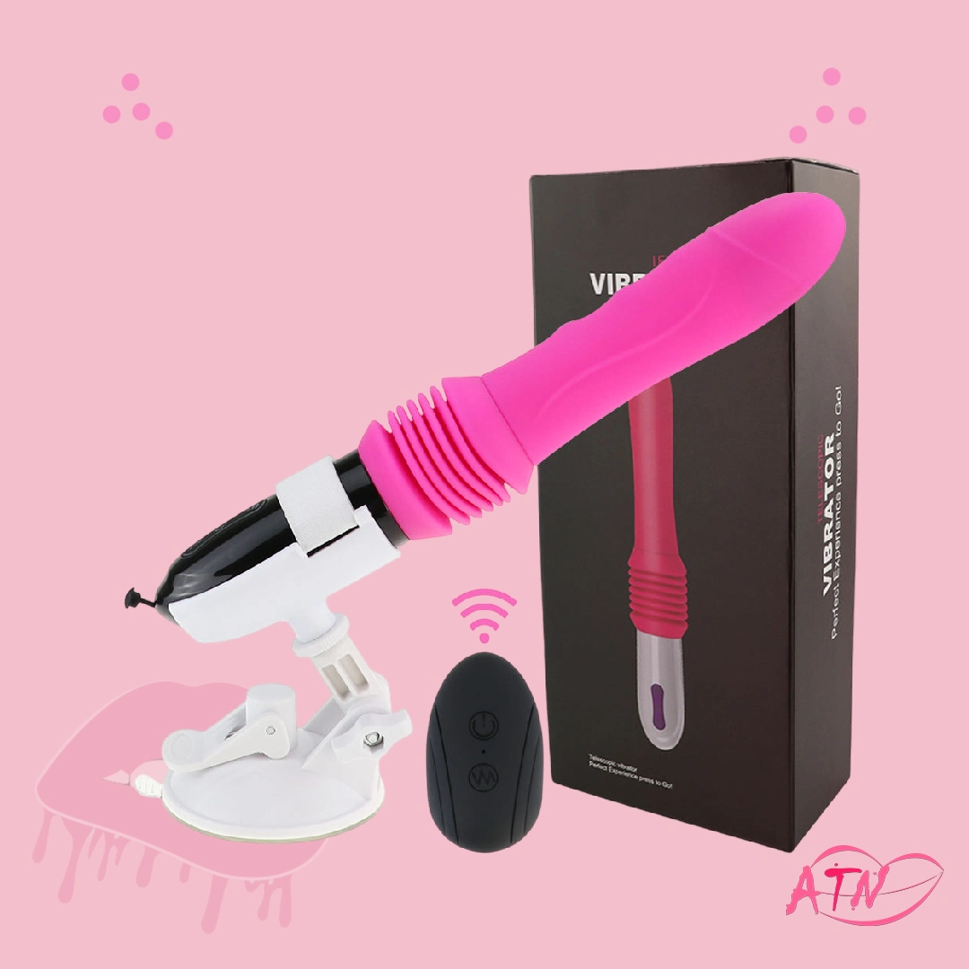 Sex Machine Telescopic Dildo Vibrator Automatic Thrusting G-Spot Massager