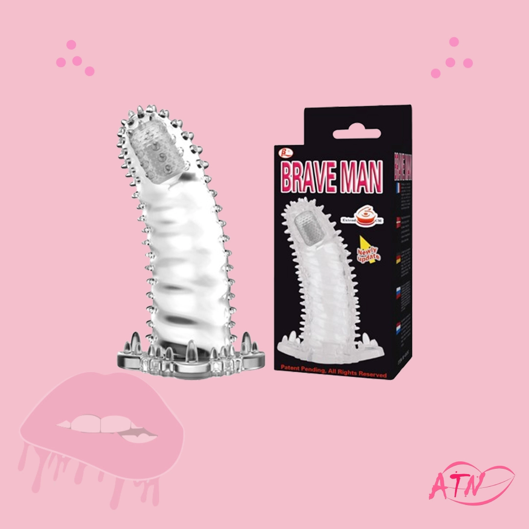 Brave Man Vibrating Sleeve Condom