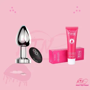 Vibrating Anal Plug and Simi Lube Combo Offer